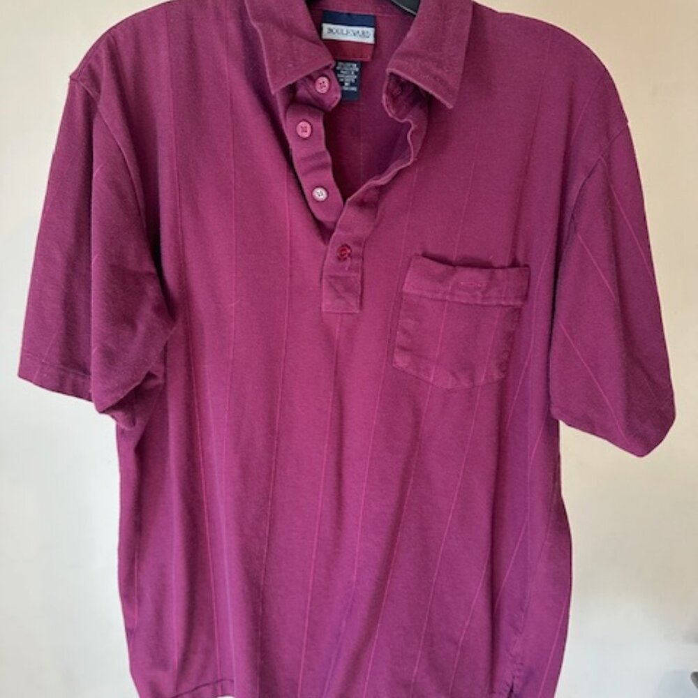 Boulevard Burgundy Polo Shirt   8543